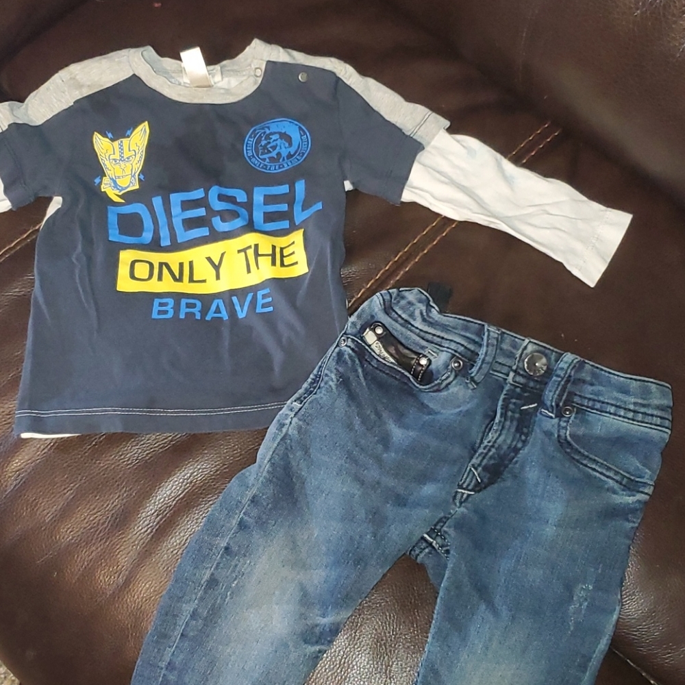 Diesel Brand Jean's and shirt